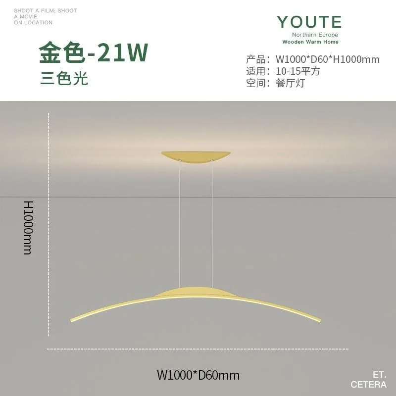 مصابيح متدلية مصباح إيطالي استوديو كلمة واحدة أضواء طويلة مطعم مصباح بار مطعم قلادة ضوء السقف Led مصباح #3
