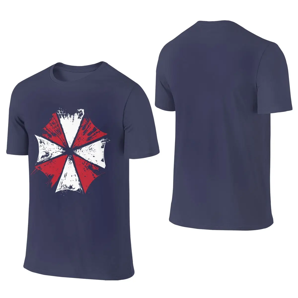 Resident Evil Umbrella Corp Delicate Reversible T-shirt Retro Street   Men's T-shirts