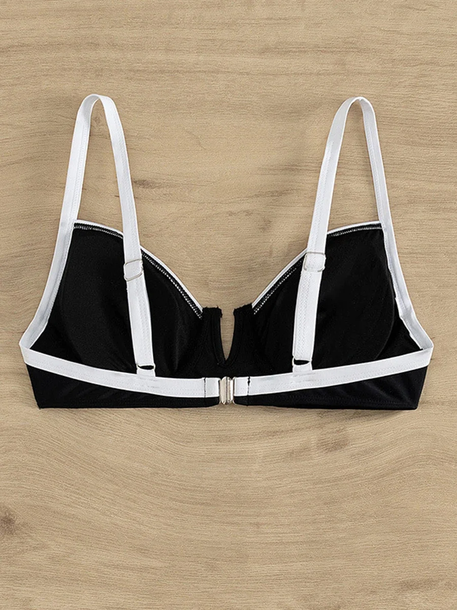 2024, бикини с пуш-ап и высокой талией, купальник блочного цвета, женские купальники, женские купальные костюмы, купальный костюм, пляжная одежда