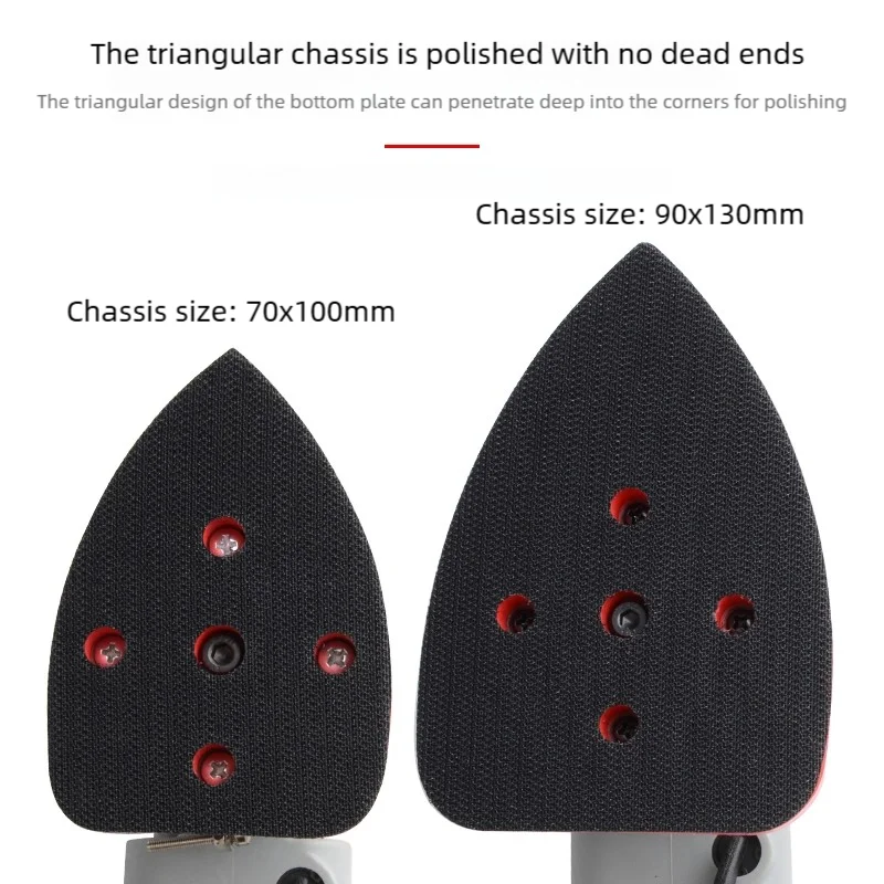 Triangle specifications 70*110 mm grinding polishing machine pneumatic tools indoor square car seat wood sandpaper machine