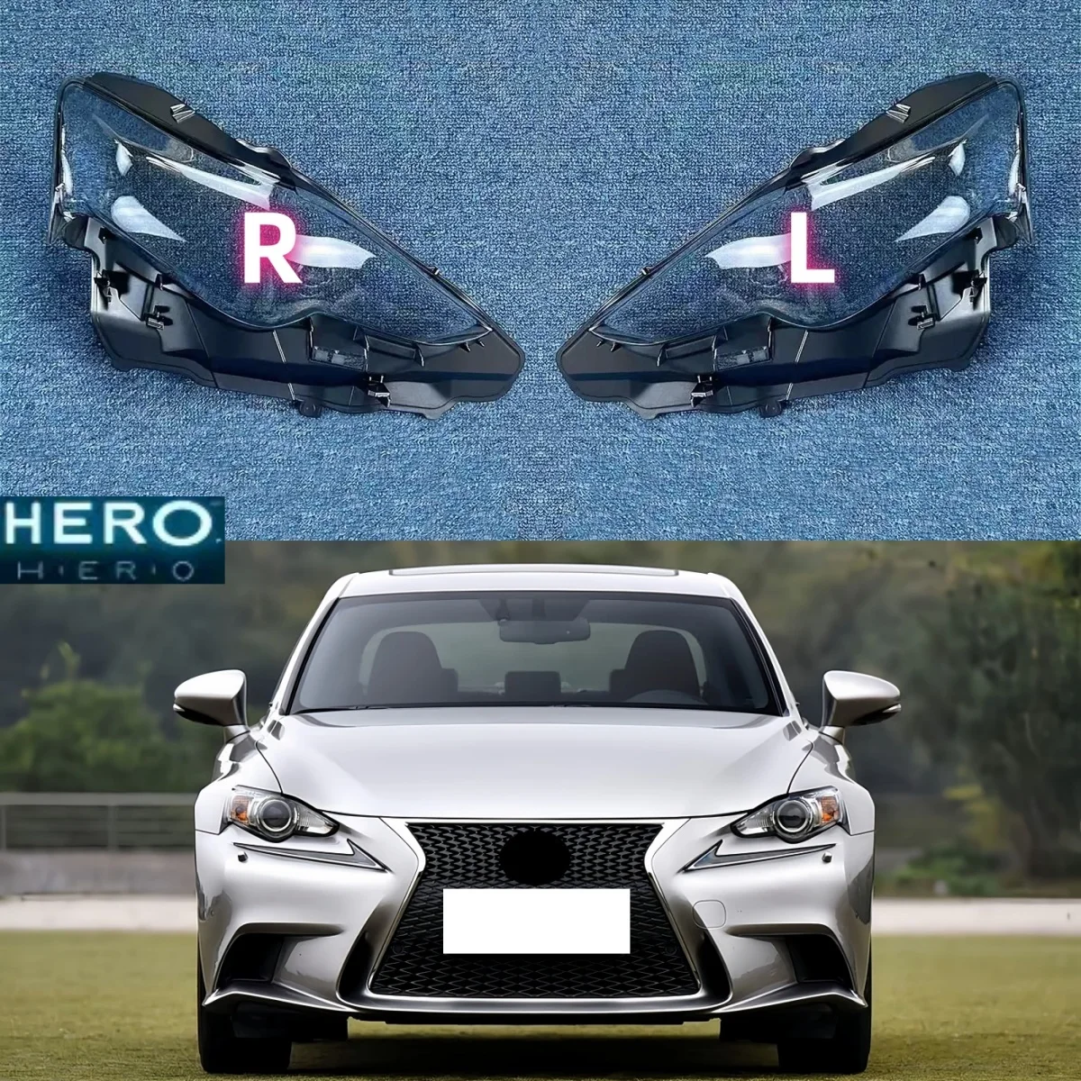 For Lexus IS250 IS300 2013 2014 2015 LED Lamp Cover Headlamp Shell Transparent Lampshade Headlight Shade Lens Plexiglass