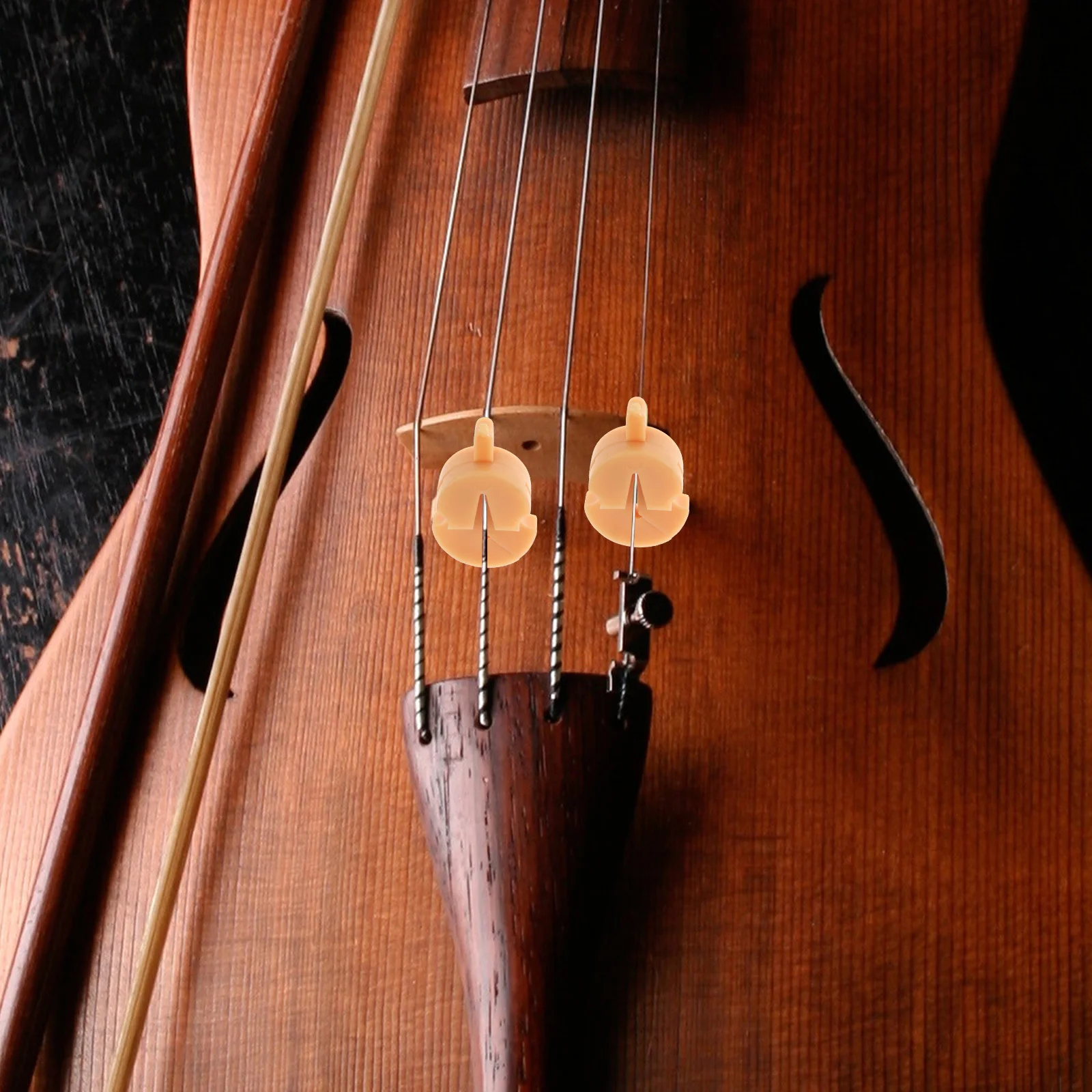 Tourte Style Rubber Violin Mute for All Violins Small Violas Quiet Practice Rubber Practice Mute for Violin Accessories