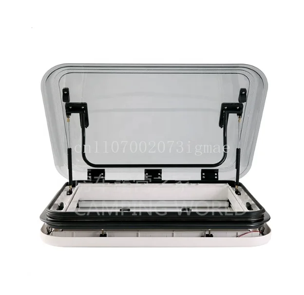 3-Size with LED Light 500/700/800 X 500mm Cut Out for Motorhome Can Be Customized Large Caravan RV Skylight Roof Vent Hatch