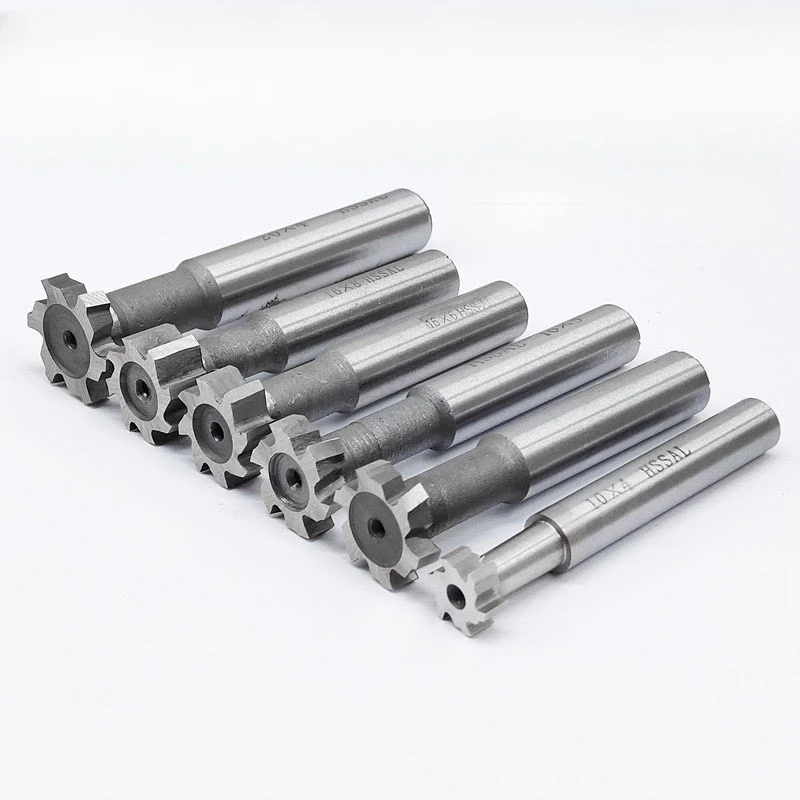 1PC HSST Slot Milling Cutter for Metal HSS Woodruff Key Seat Router Bit Thickness 1-12mm Diameter 8-50mm