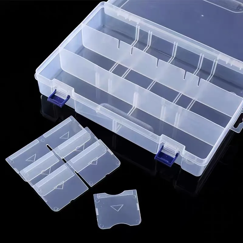 PParts storage box, screw storage tool, multi compartment screw storage box, small parts plastic jewelry hardware storage box