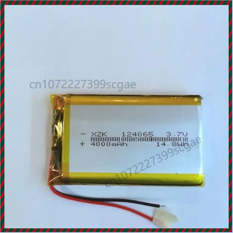 High-Capacity 124065 Polymer 3.7V Rechargeable Lithium Battery 4000mAh for Walkie-Talkies Power Bank