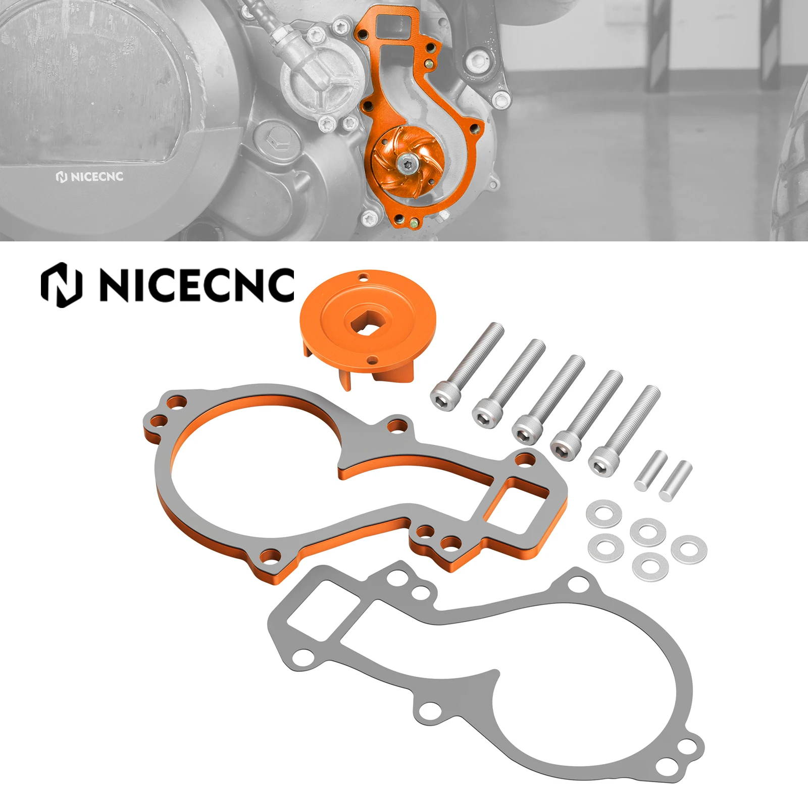 

High Flow Water Pump Cooler Impeller Kit for Husqvarna 701 KTM 690 DUKE/DUKE R/Enduro/Enduro R/SMC/SMCR 08-23 GasGas 700 SM/ES