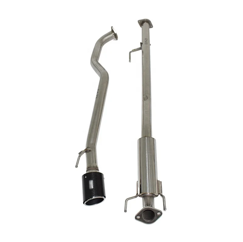 Cat Back Exhaust System for HKS Toyota Hilux Revo Single Carbon Fiber Tail Tip Muffler Exhaust Pipe Performance Exhaust System