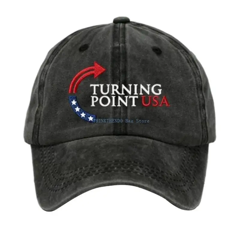 340D Retro Turning Point Action Print Baseball Cap Unisex This is The Turning Printed Hat Independence Vintage Hats