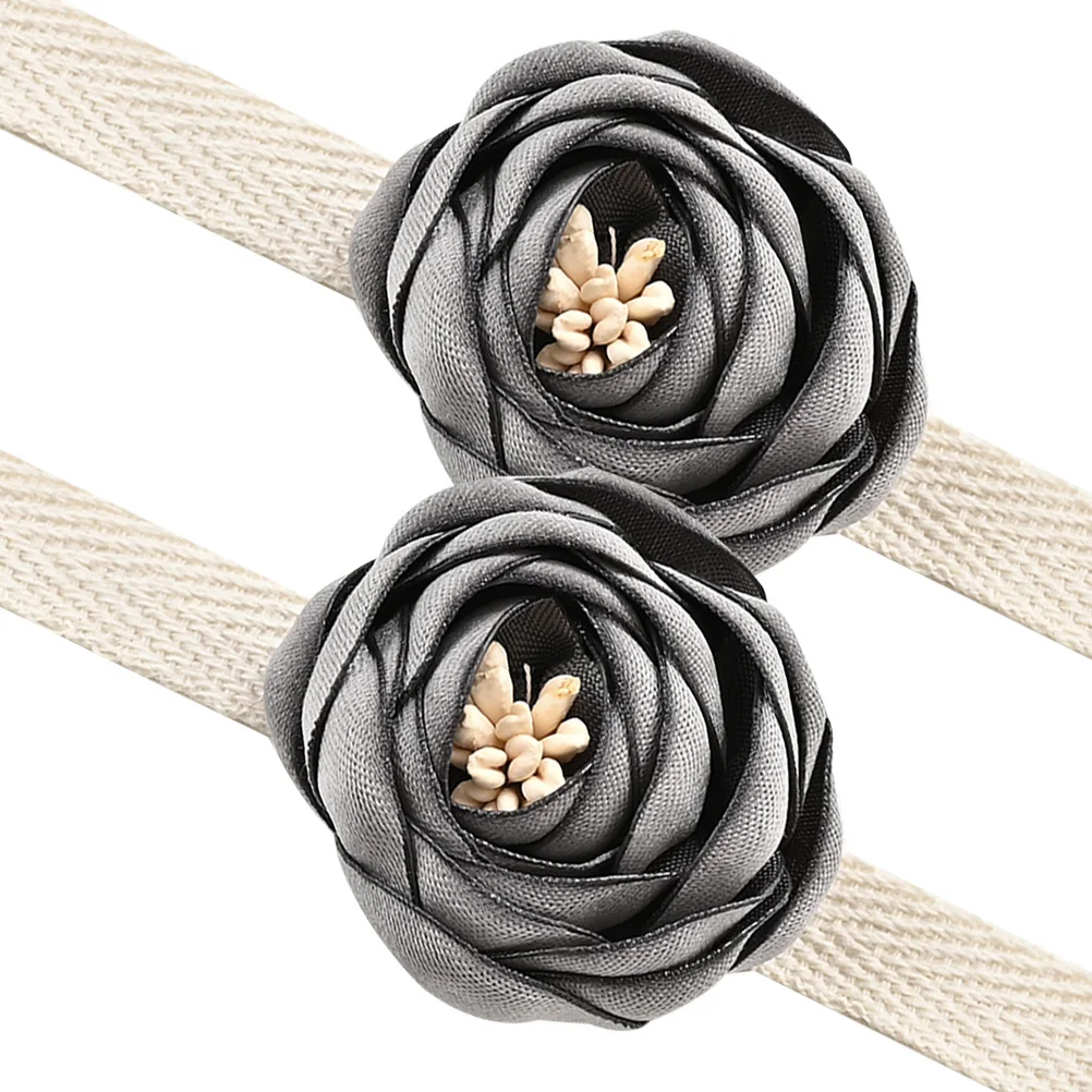 

2Pcs Reliable Flower Curtain Ties Easy Remove for Living Room Bedroom Kitchen Decor Flower Curtain Tiebacks Curtains Buckles