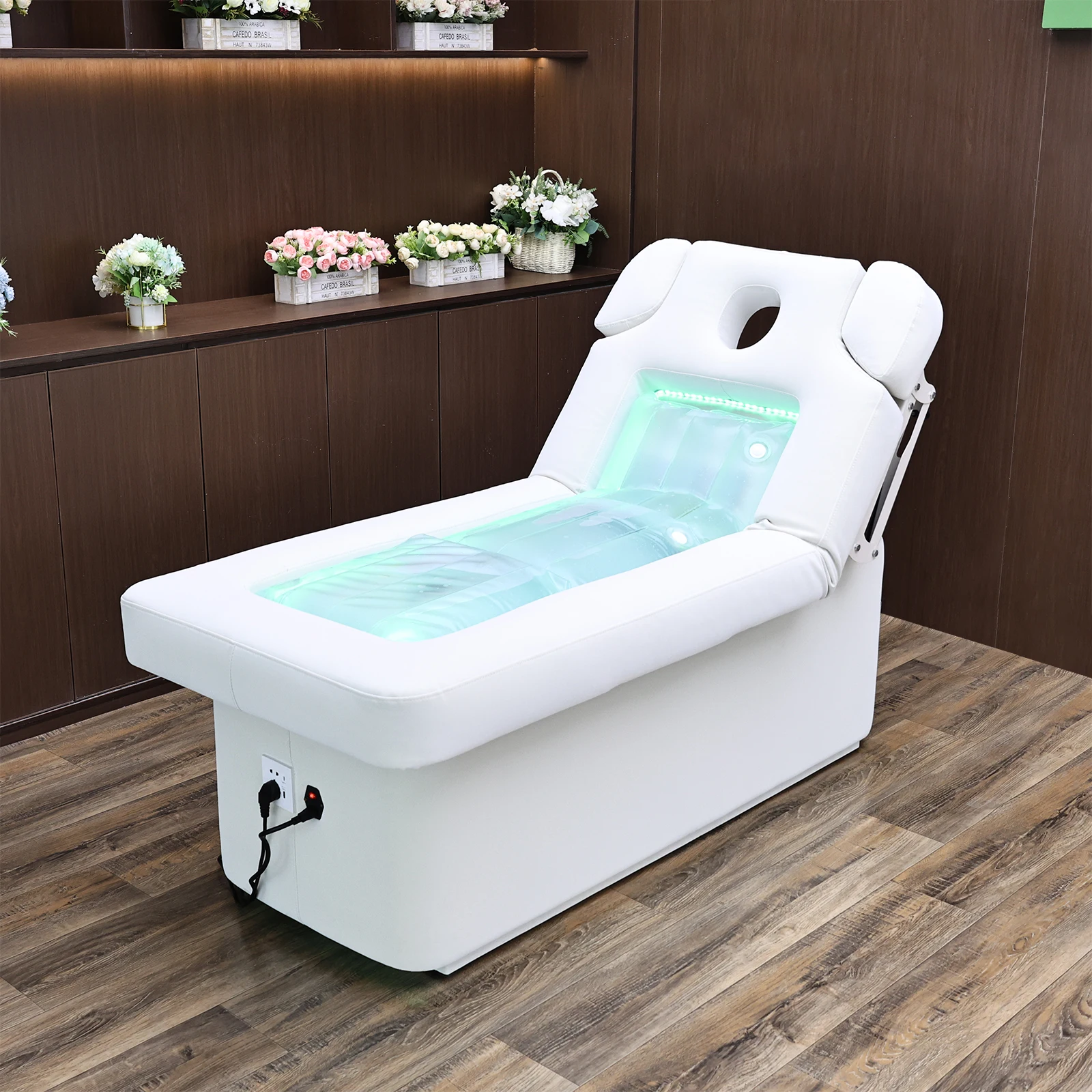 2026 Hydrotherapy electric Bed Water Massage Beds Heated LED Light Therapy Spa Salon Equipment Professional Commercial Wholesale