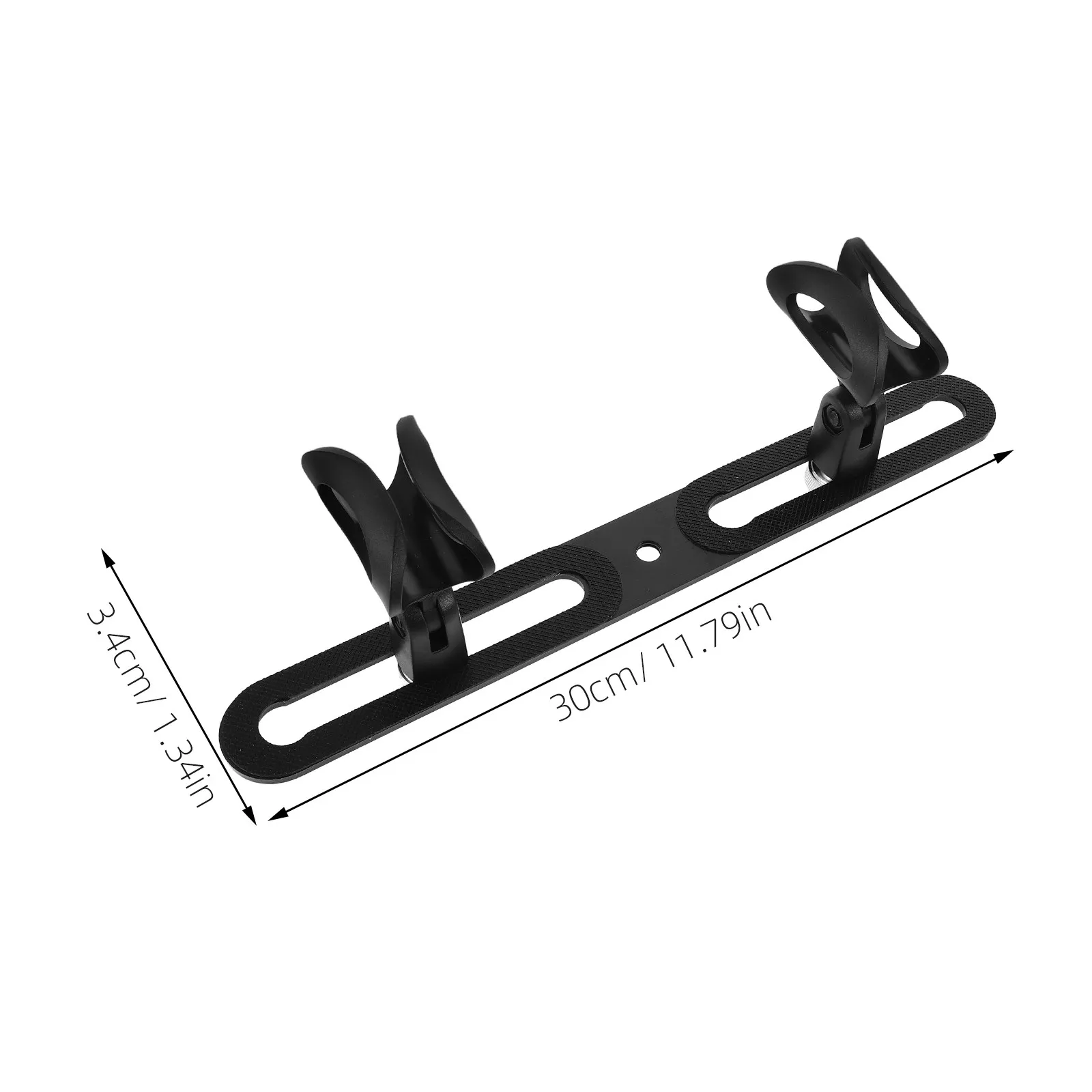 1Set Desktop Mic Stand Clamp Aluminum Microphone Pole Bracket Supports 4 Mics Adjustable Angle Height Portable Conference Mic