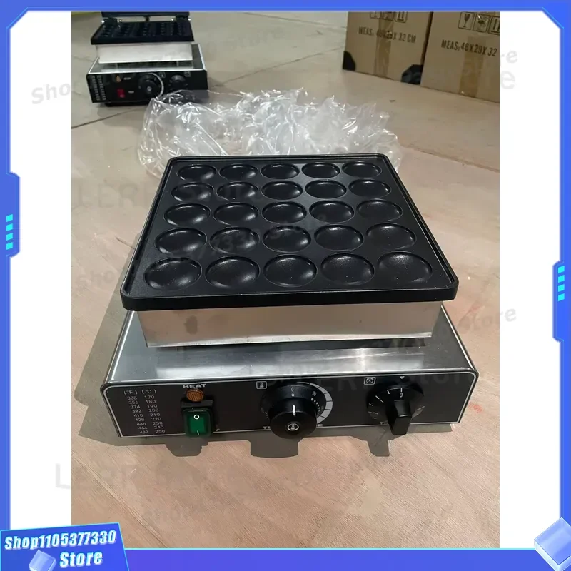 2000W Commercial Electric Crepe Maker Non Stick Pancake Machine Adjustable Temperature 50-300C Heavy Duty Frying Pan for