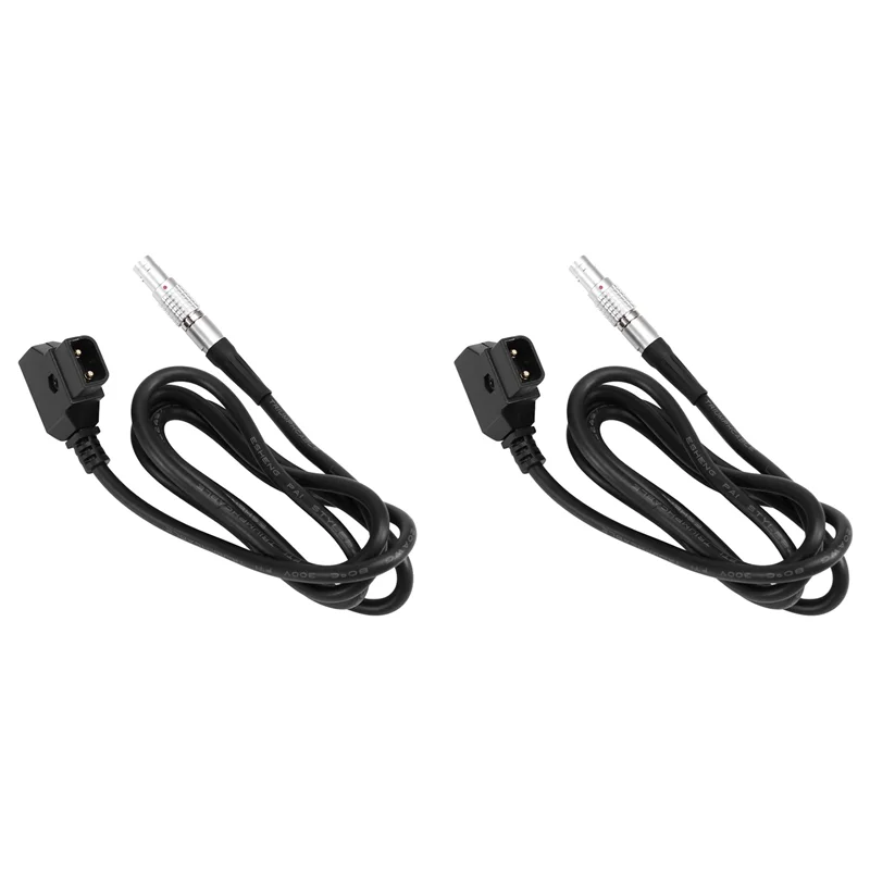 

2X Durable D-TAP To LEMO 2 Pin Male Power Cable For Teradek Bolt Pro 300 RX Monitor Power Supply Solution