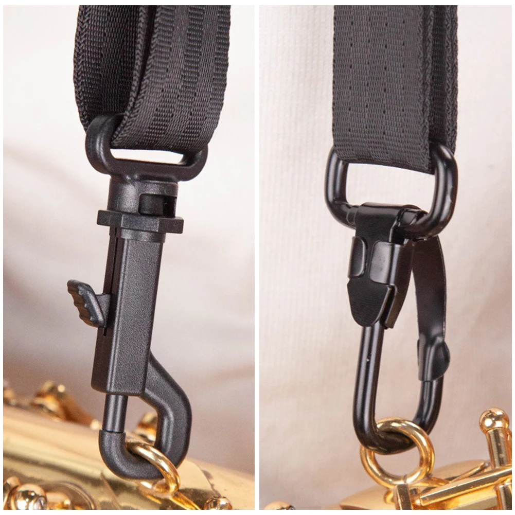 Saxophone Neck Strap With Hook Adjustable Comfortable Saxophone Neck Strap For Soprano Alto Tenor Saxophone Clarinet