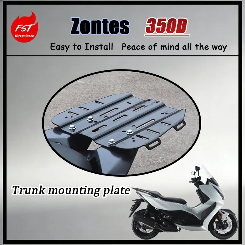FOR Zontes 350D ZT350D OEM Tail Box Mount Rear Carrier Plate Perfect Fit Genuine Motorcycle Accessory Bracket Adapter