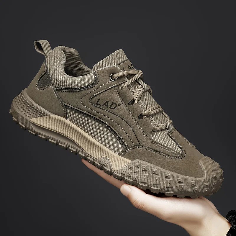 High Quality Men's Sneakers Classics Men Lace-up Shoe for Outdoor Breathable Hiking Shoes Comfortable Sneakers Male Safety Shoes