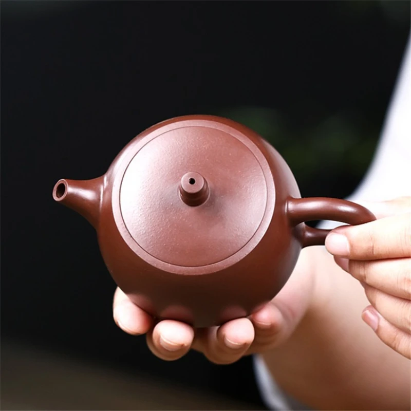 Purple Clay Teapot   Famous Handmade Tea Pot Raw Ore Purple Zhu Mud Kettle  170ml Yixing Chinese Zisha  Tea Se