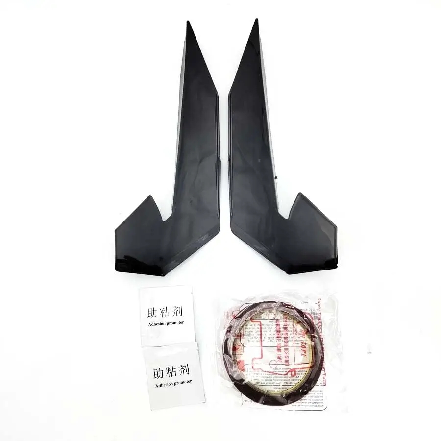 

Honda Civic Type-R 2016-2021 28cm Gloss Black Front Bumper Canards Splitter Fins