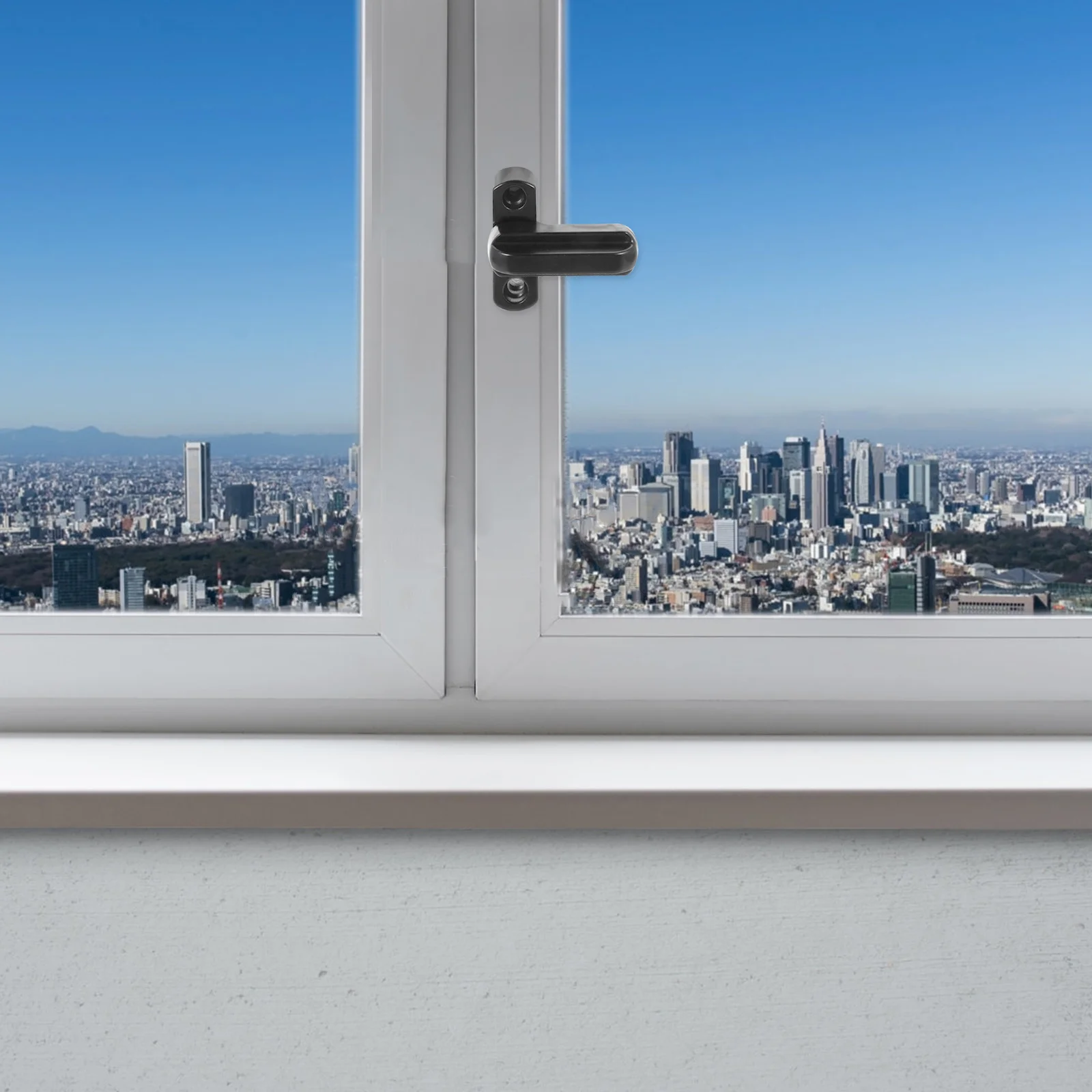 4 قطعة أقفال النافذة سبائك الزنك وشاح مانع لأبواب Upvc الأمن T نوع قفل T على شكل وشاح الزجاج المشبك الأجهزة #4