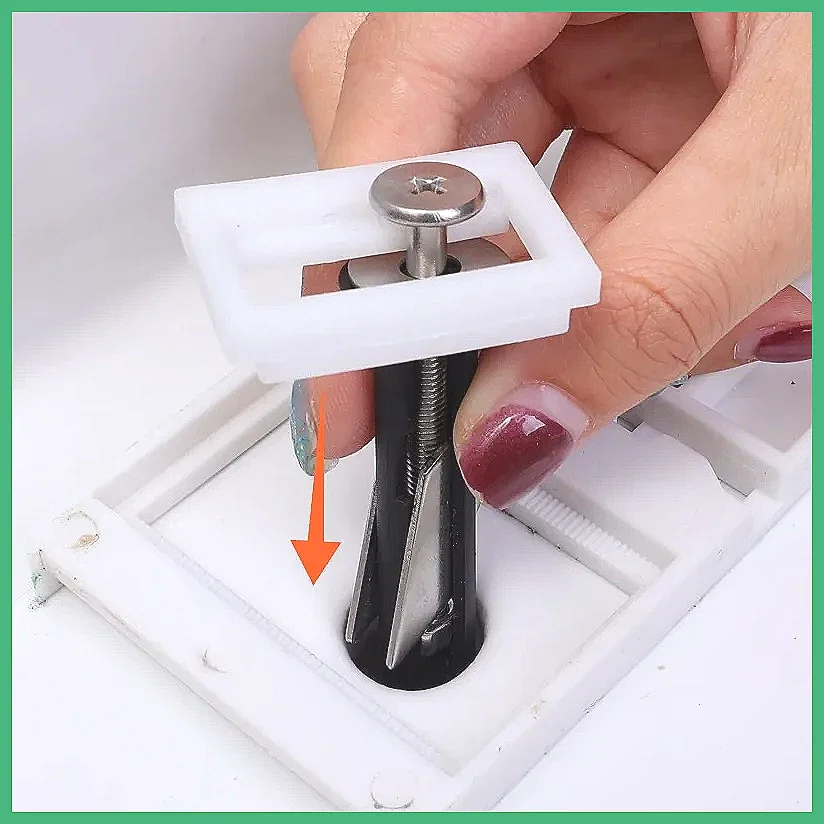 Stainless Steel Toilet Seat Fastener Bolt Kit Retractable Top Mount Hinge Screw Nut Bathroom Tank Cover Fixing Hardware Repla