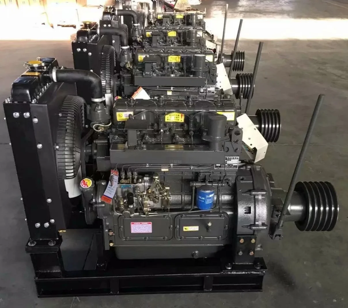 ZH4100ZP diesel engine 4 cylinder 50kw 62.5kva 68Hp 2000rmp water cooled weifang Ricardo diesel engine with cluch
