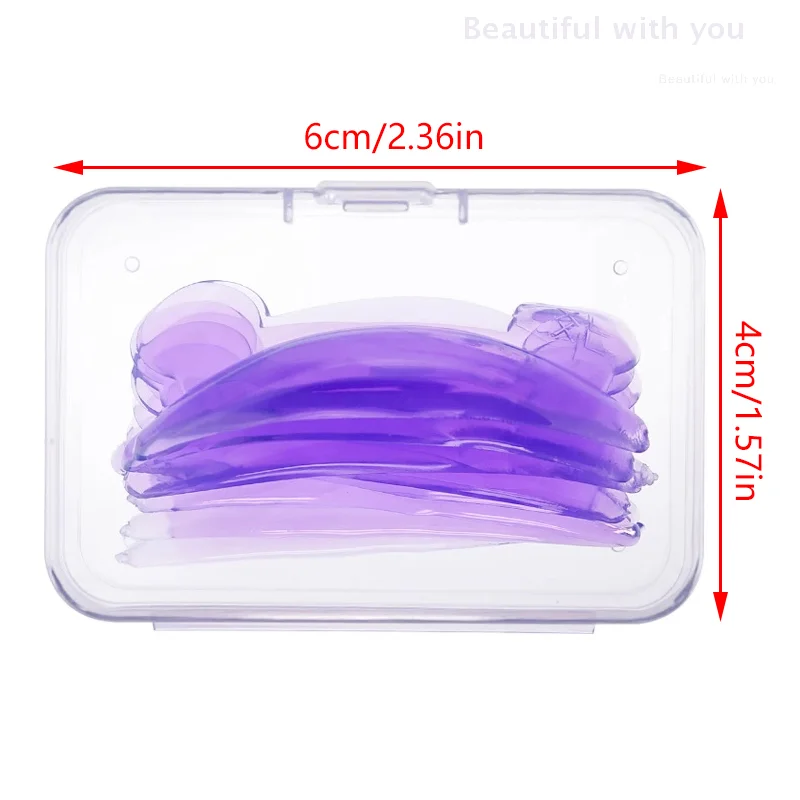 New4 زوج لاش رفع منصات السيليكون الدب شكل رمش بيرم ثلاثية الأبعاد بكرة الشعر العين بقع قضيب أدوات الرموش تمديد اكسسوارات #6