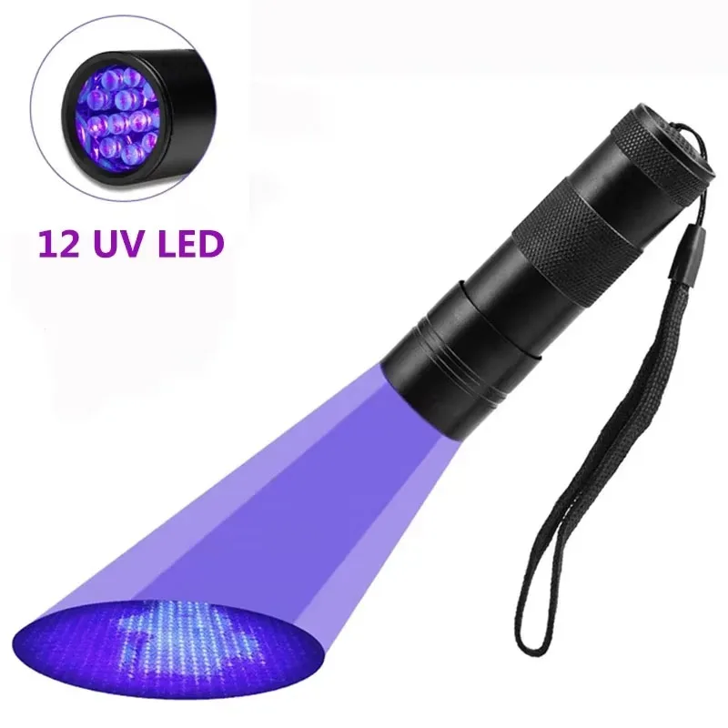 12/21/51 LED UV Flashlight Protable Black Light Ultraviolet Torch Blacklight Detector for Dog Urine Pet Stain and Bed Bug image 6