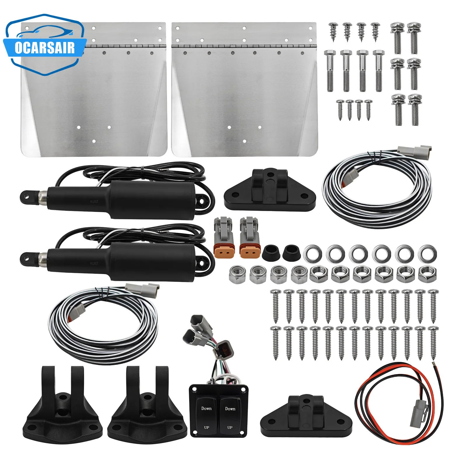 

15101104 Комплект электрической обшивки для лодок, 9 x 12 дюймов, стандартное крепление, 12 В, с двойным рокером для 16–25 футов