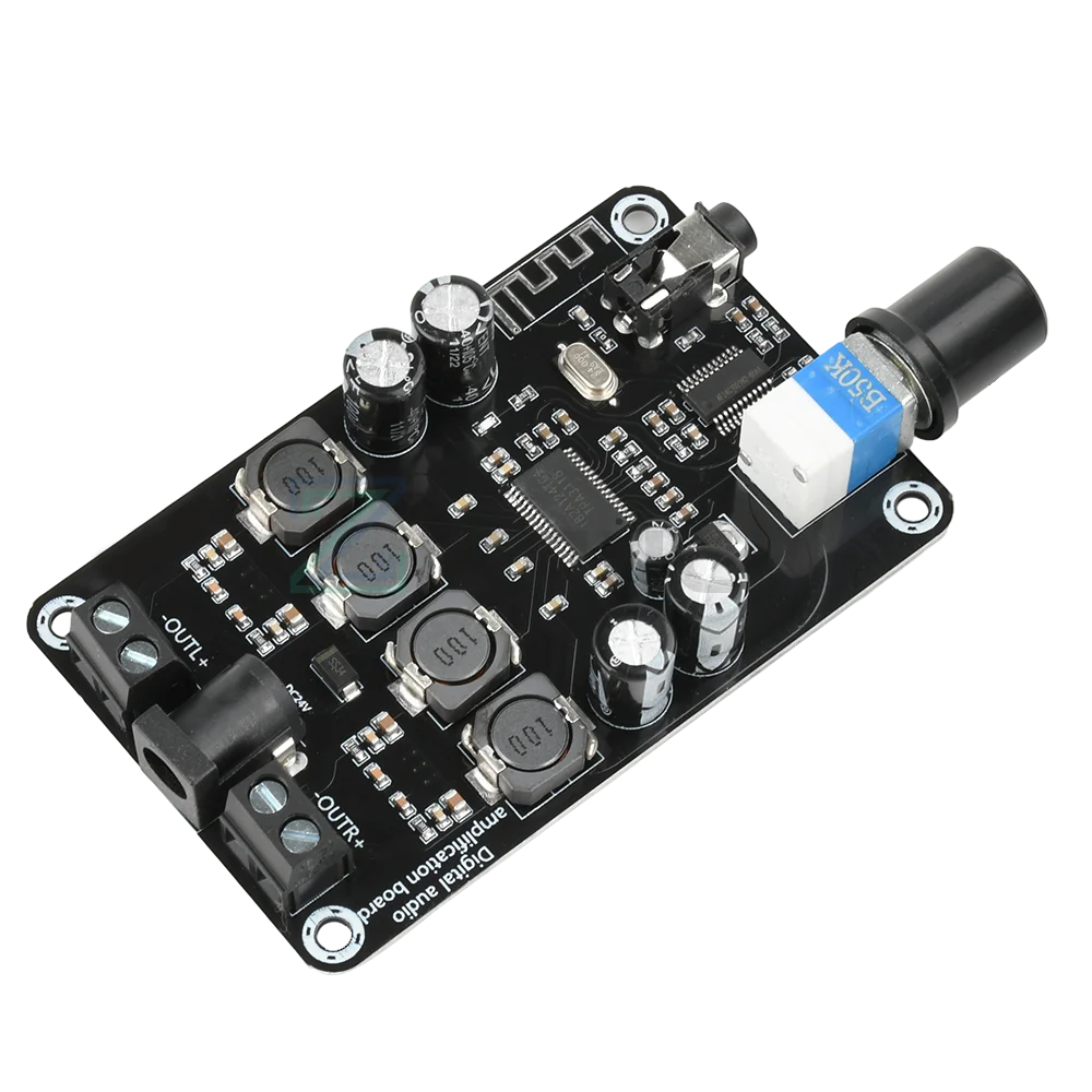 TPA3118D2 Stereo Digital Audio Power Amplifier Board XH-A415 DC12-24V High-Power Adjustable Audio Amplifier Board Amp Module