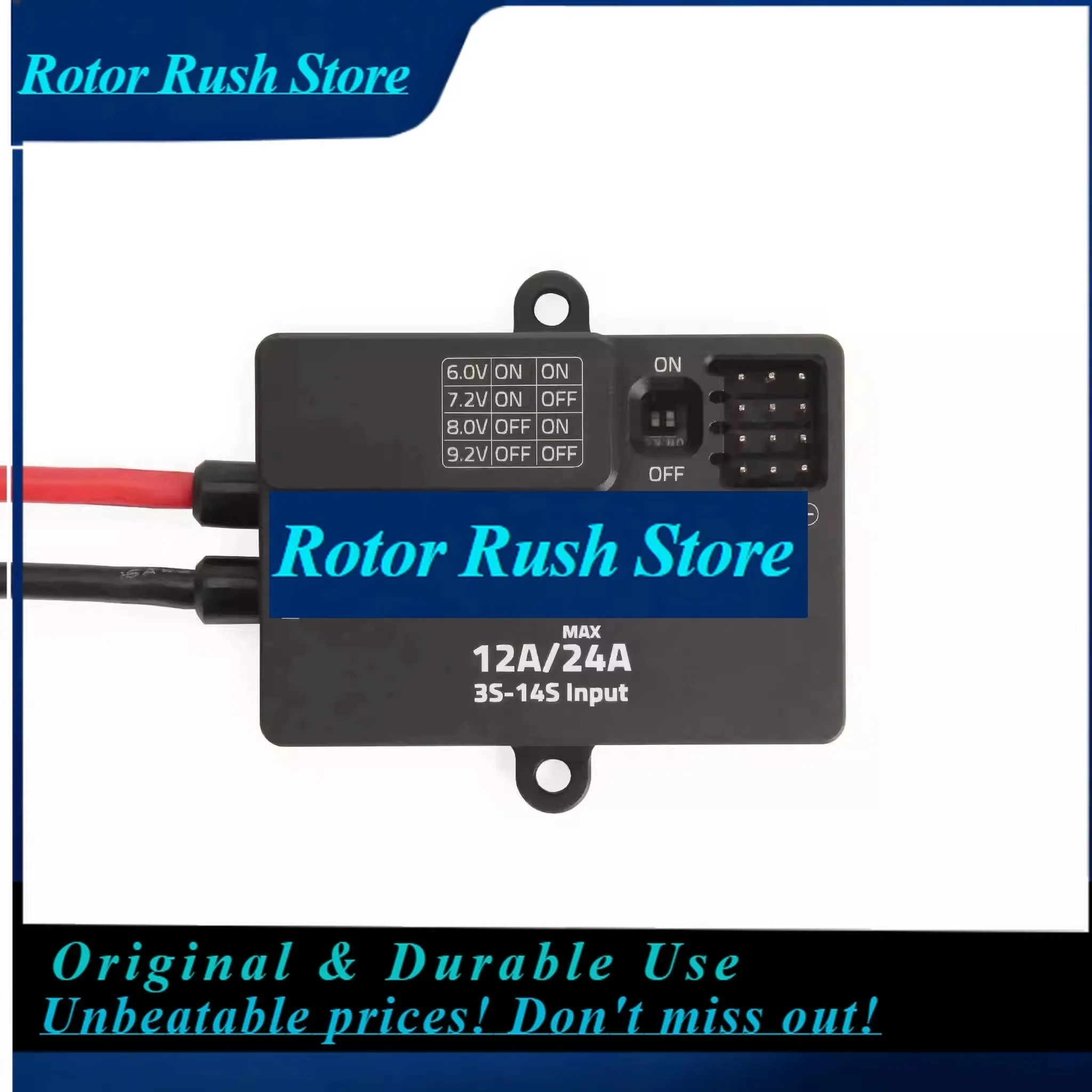 RoRuSHolybro UBEC Power Module 12A 15026 Input 3~14S Output Voltage 6.0V/7.2V/8.0V/9.2V With XT30