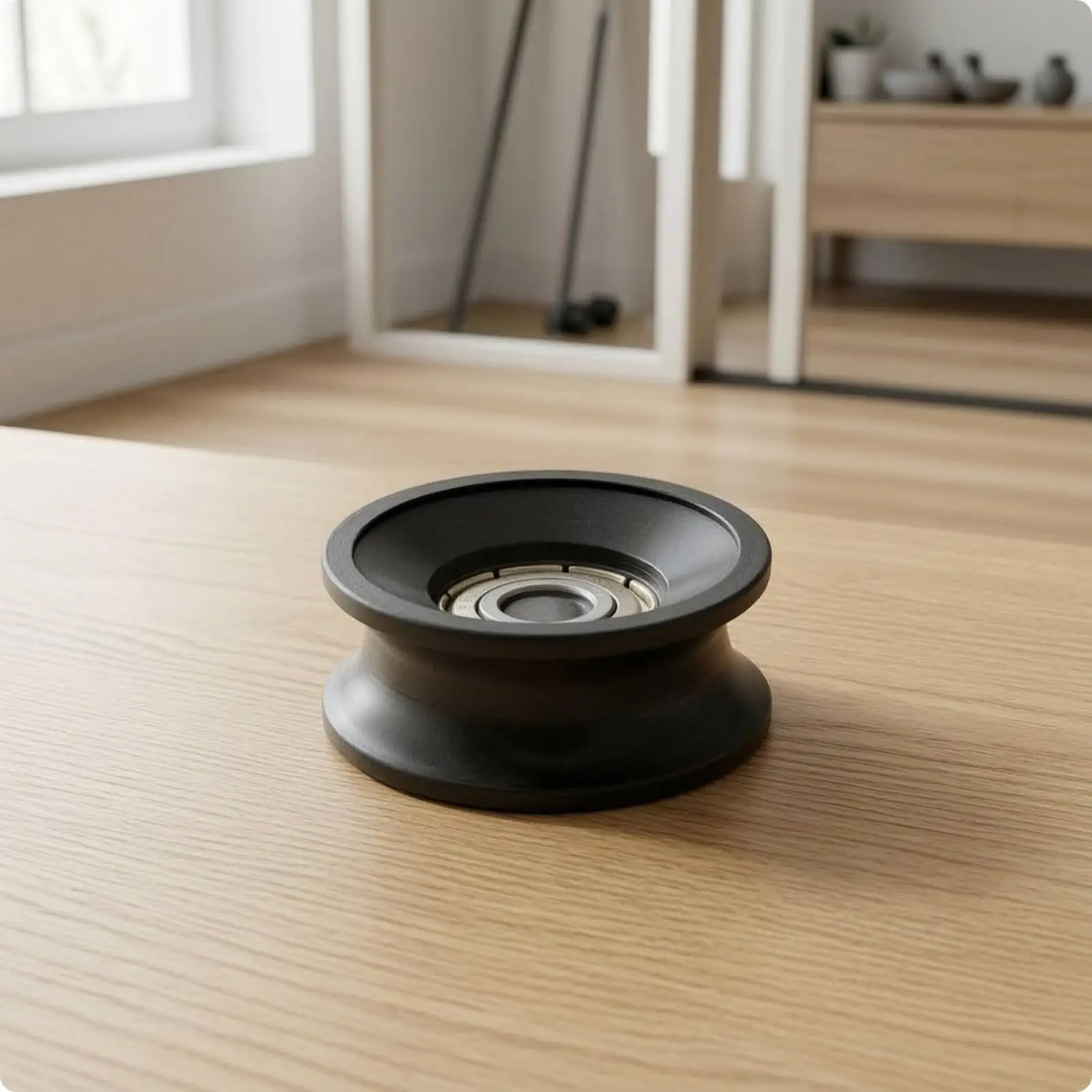 Channel-Type Groove Pulley with Bearing Low-Friction Grooved Pulley Wheel Compact Sliding Wheel Roller for Home Improvement