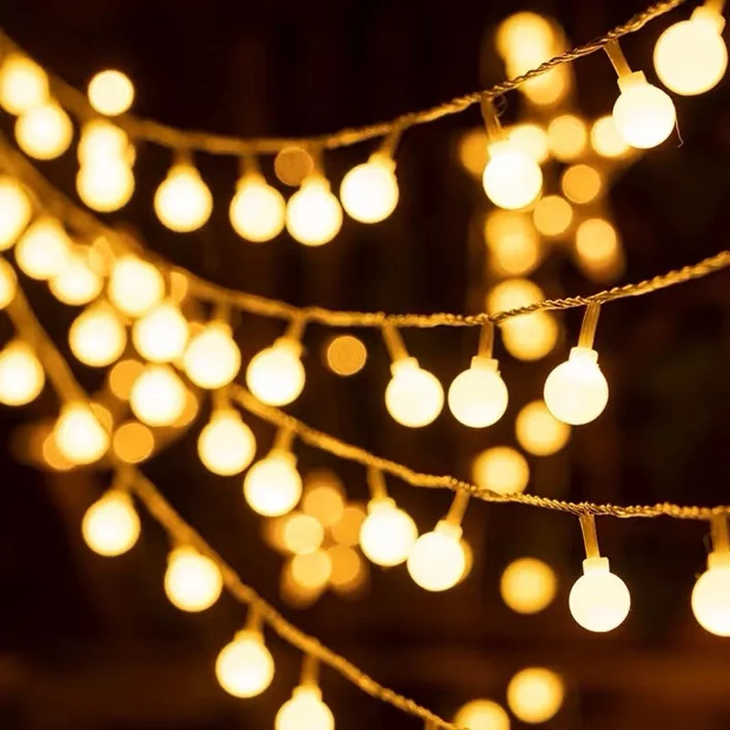 1pc 3/6/10m led flor de cerejeira dandelion luz da corda led luzes de fadas festival decoração do jardim acampamento atmosfera luz