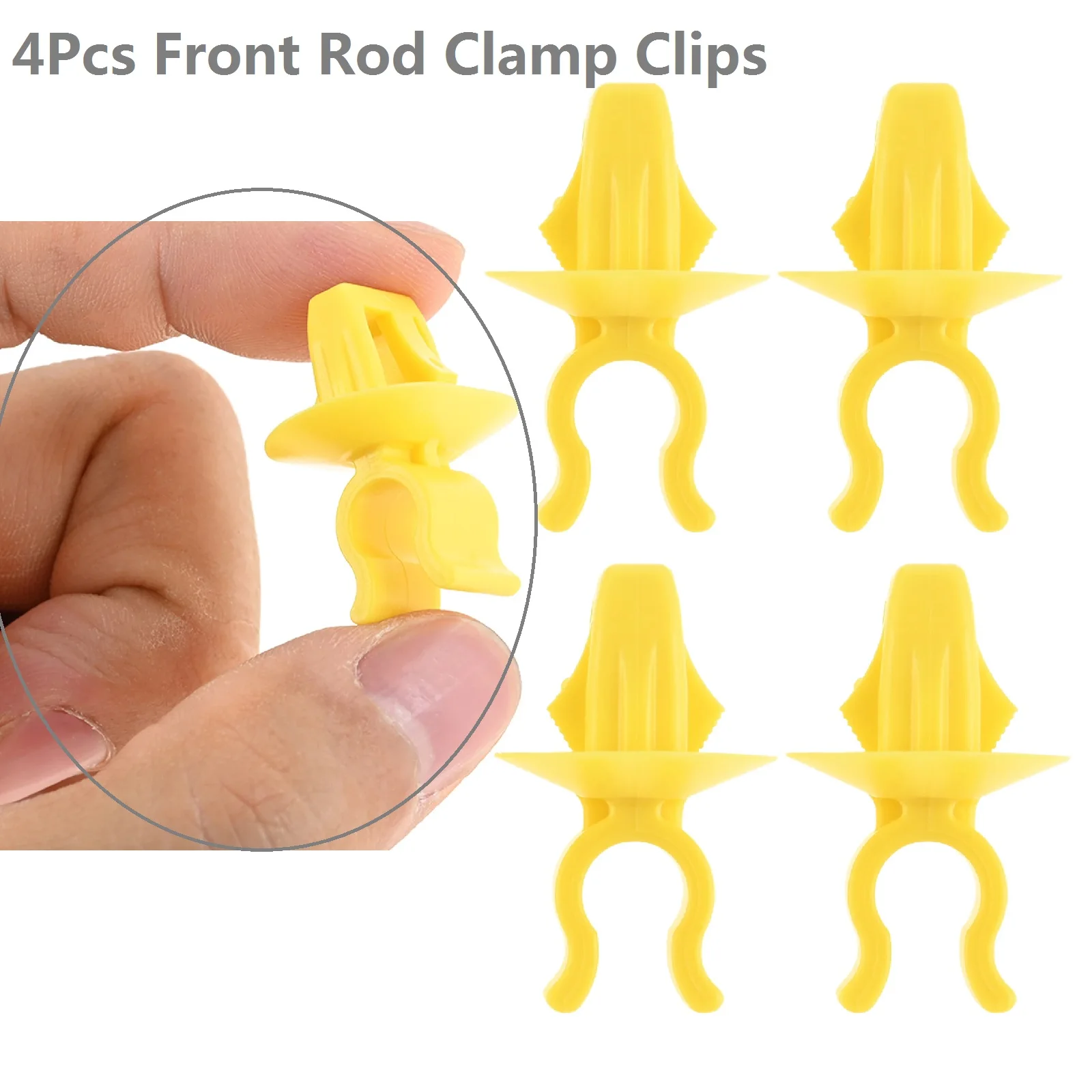 

4pcs Car Front Rod Clamp Clips Nylon Hood Support Prop Rod Fastener 6506223AA for Jeep Wrangler Compass Dodge Journey Chrysler