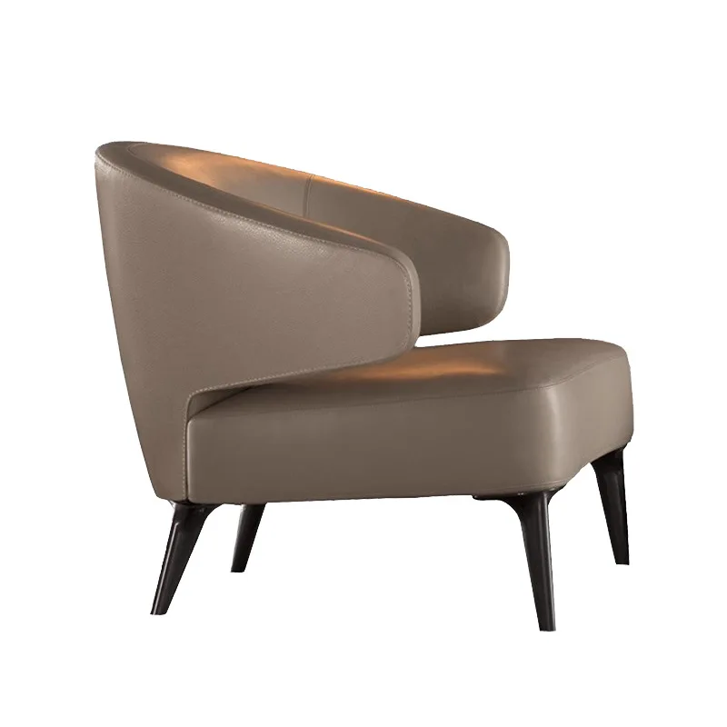 

Nordic fabric sofa, living room designer creative single sofa, light luxury hotel rest