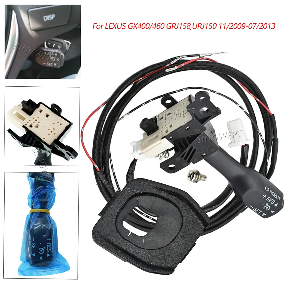 For LEXUS GX400/460 GRJ158,URJ150 11/2009-07/2013 45186-60090-C0 Cruise Control Switch Lever With Dust Cover