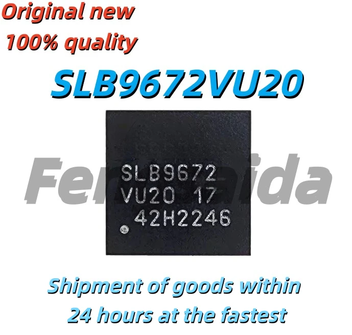 1PCS/100% new SLB9672VU20 SLB9672 SLB9672XU20 QFN32 Black plastic casing