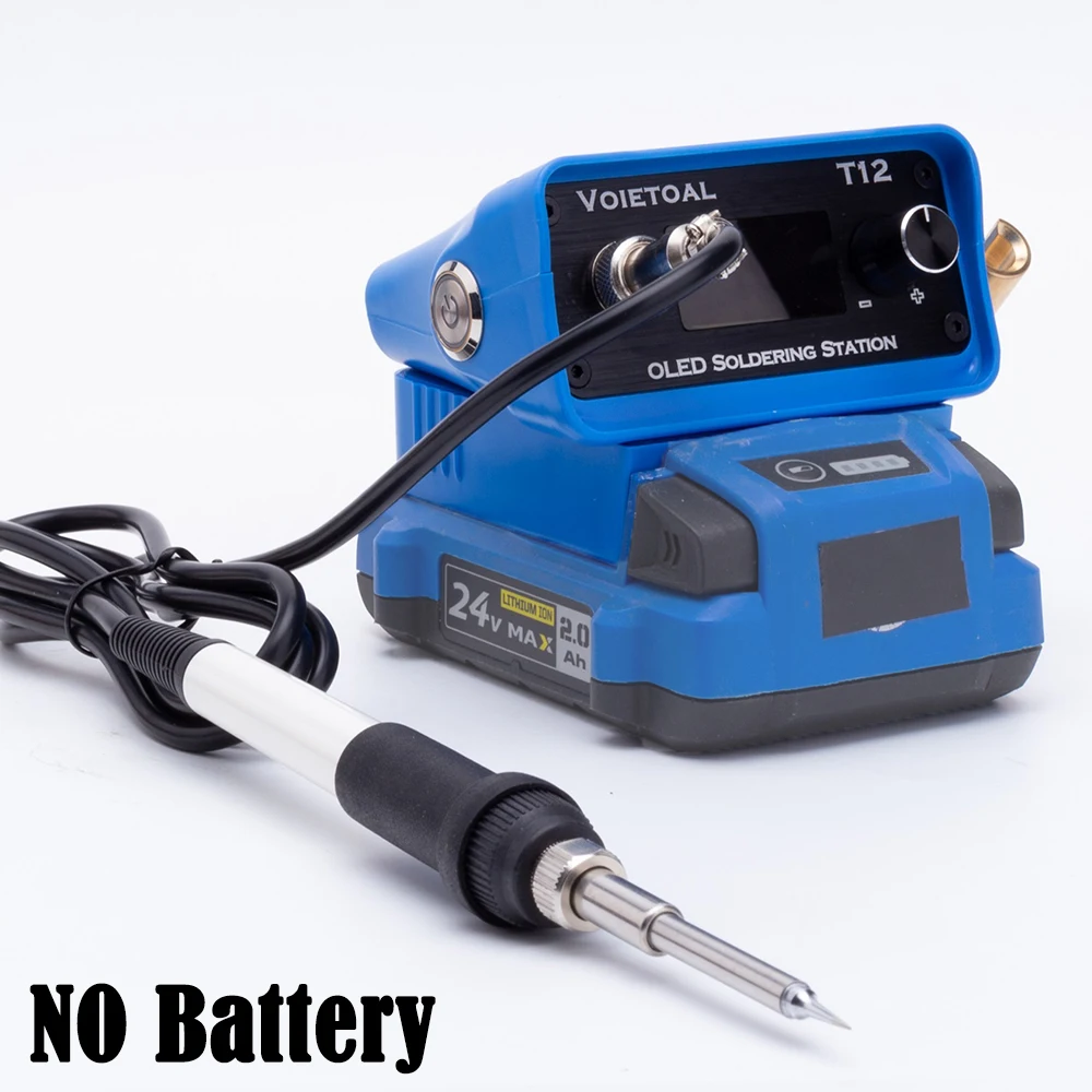 

Cordless T12 Soldering Iron Soldering For Kobalt 24V Lithium Battery Electric Digital Soldering Station DIY Repair(NO Battery )