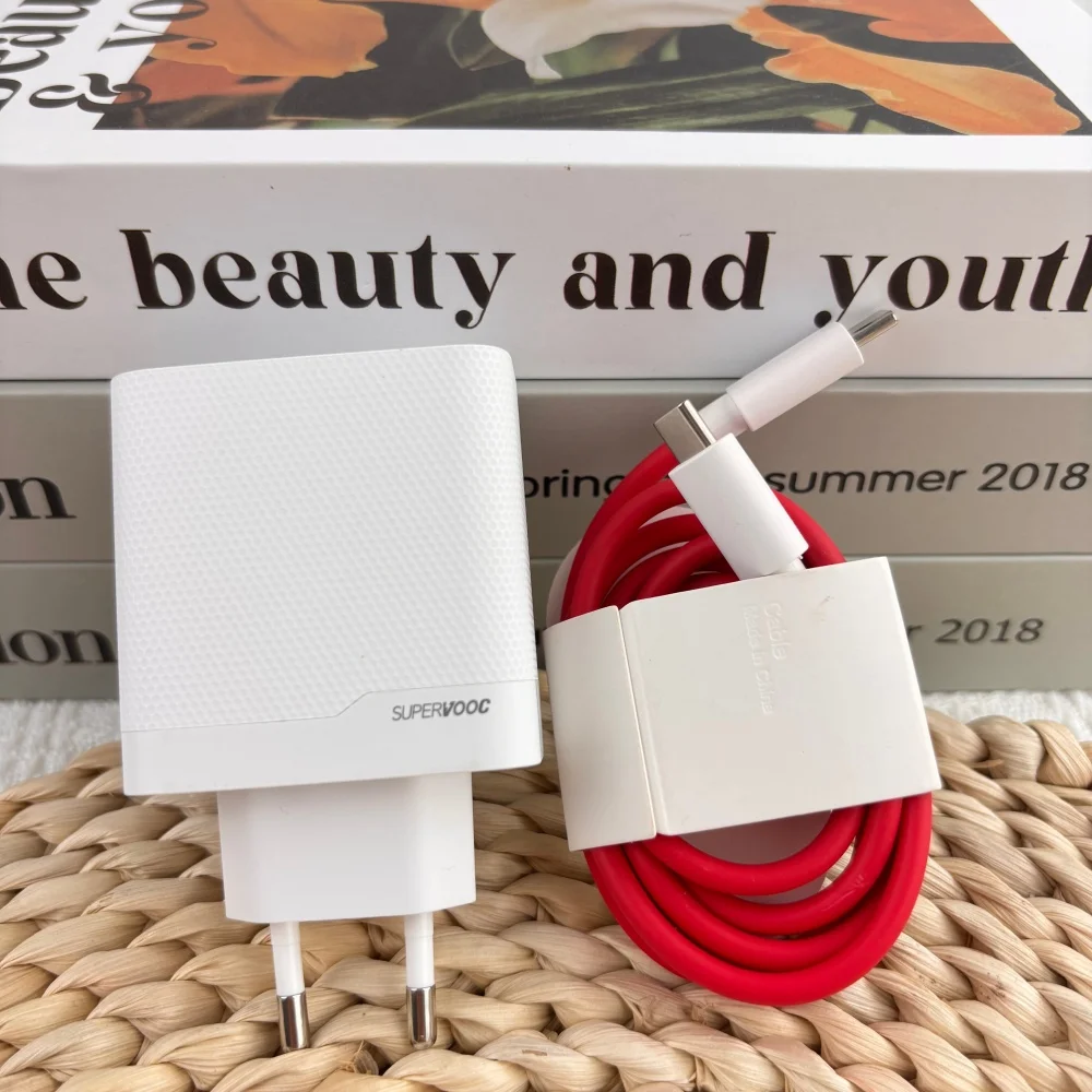Image of OnePlus 120W SUPERVOOC GaN Ladegerät 1A1C Dual-Port EU-Netzteil mit 12A Typ-C PD-Kabel für 1+ 15 13 12 Ace 3 6T 5 6 Laptop