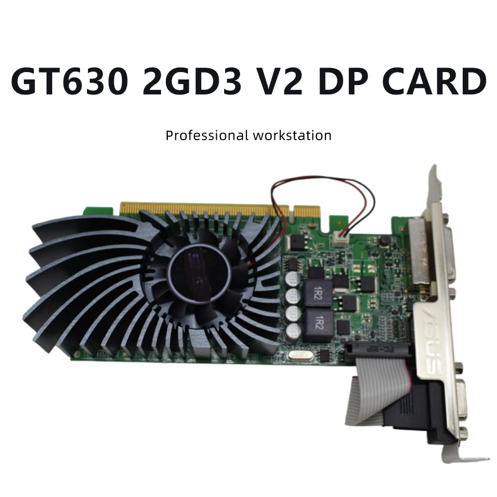بطاقة رسومات GTX 1630 AERO ITX 4G OC 4GB GDDR6 64 بت وGT630 4GD3 V2 & GT630 2GD3 V2 DP وبطاقة رسومات GT630 SL 2GD3 L لـ HDMI DP VGA