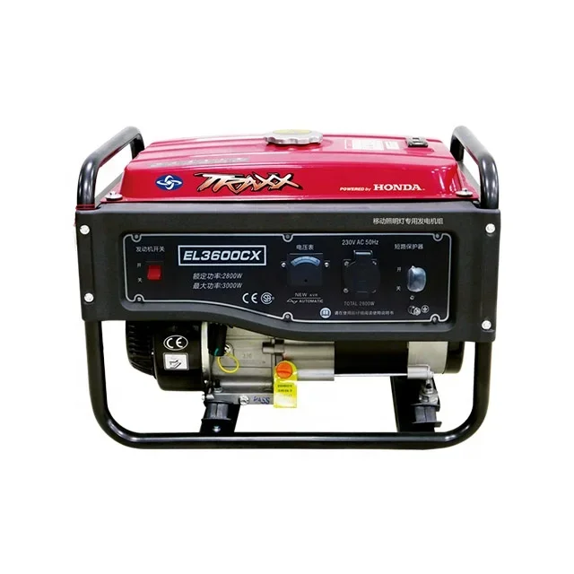 Hand Crank Generator Gasoline Gp200 Honda Generator 3Kw