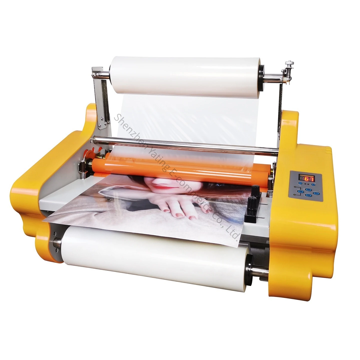Electric Laminating Machine Small Double-sided Electric Advertising Cover Photo Album 350 Laminating Peritoneal Machine view 5