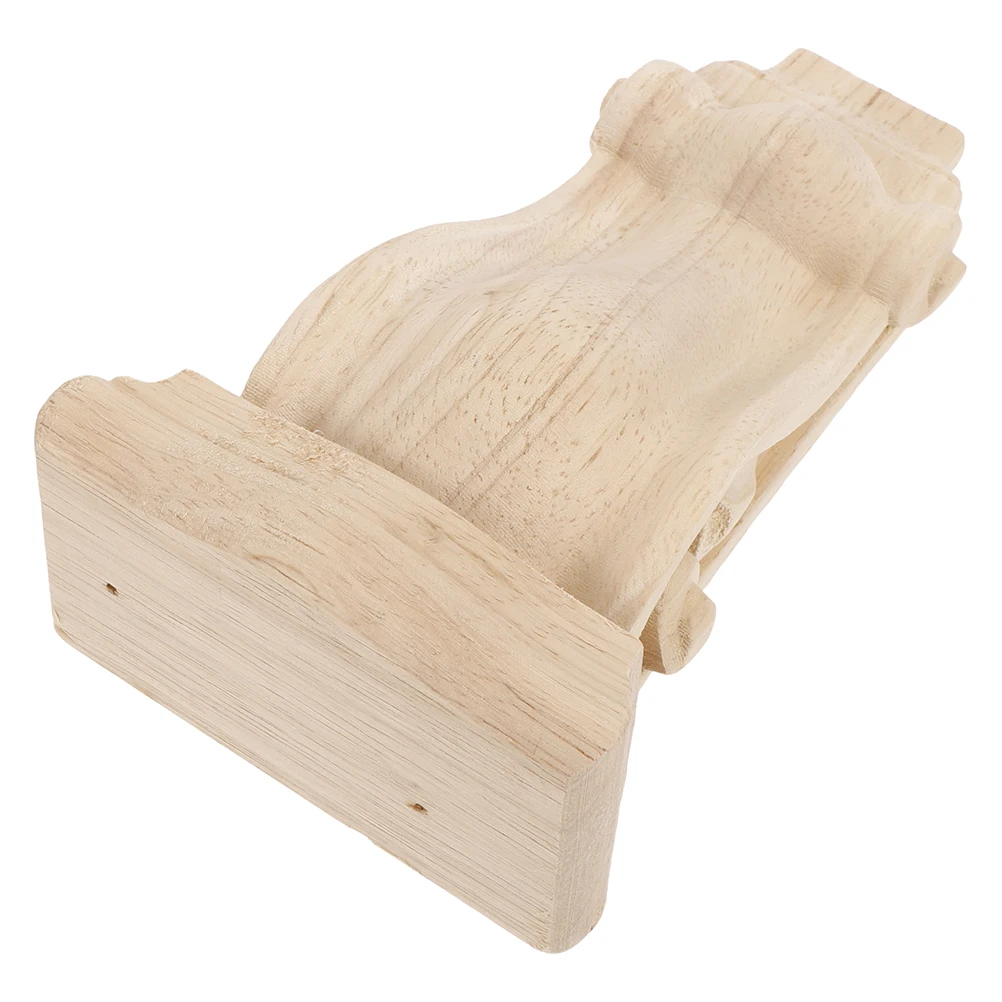 

Wooden Corner Flower Corbel European Style Wall Door Window Shelf Support Applique For Home Hotel Villa Decorative Trim