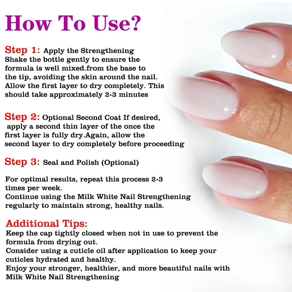 تينوفو أونو حليبي أبيض كيراتين تقوية الأظافر ، طلاء ، زيت قاعدة ، فن الأظافر العادية ، علاج للإصلاح ، لينة ، أظافر رقيقة