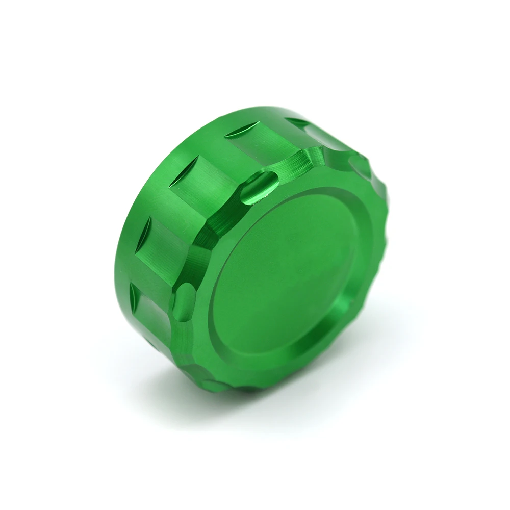 For Kawasaki Z250 Z650 Z750 Z800 Z900 Z1000/sx EX250/300 ZX-6R/10R Motorcycle CNC Rear Brake Fluid Reservoir Cover Cap Aluminum