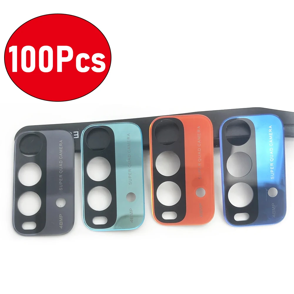 100Pcs，NEW Rear Back Camera glass Lens With Adhesive Camera Glass For Xiaomi Redmi 10X 10 5G 10C 10A 9A 9C 8 8A  7 7A 6A 9T