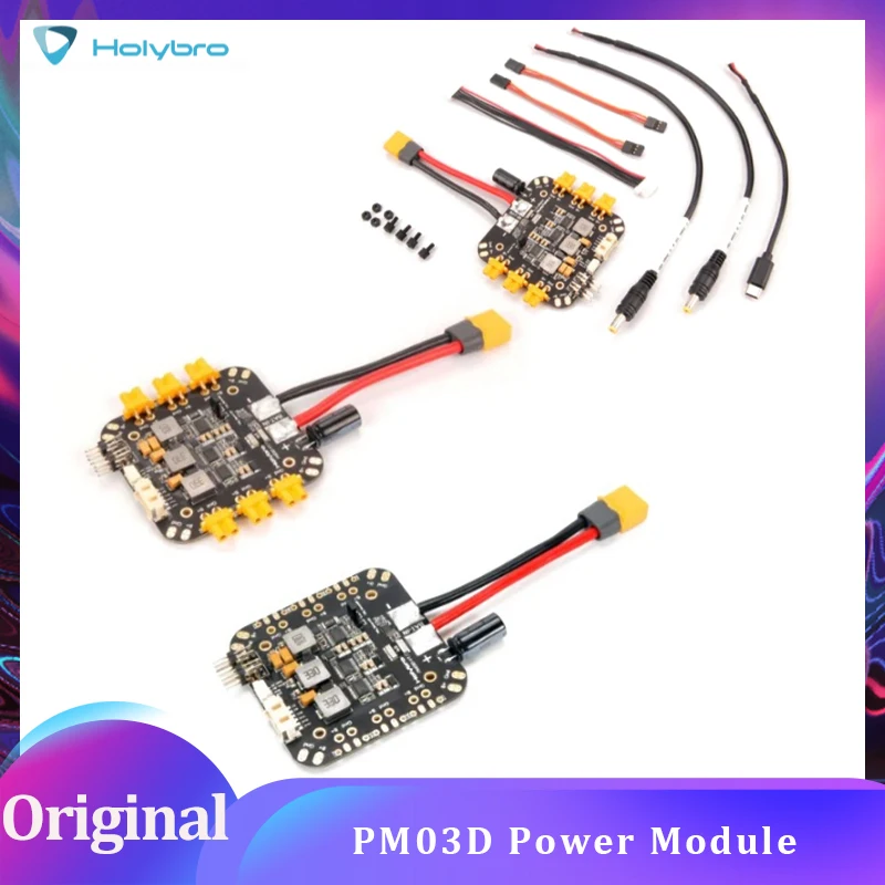 

Модуль питания Holybro PM03D XT30 XT60 6S, совместимый с контроллером полета использует монитор мощности I2C для мультиротора X500