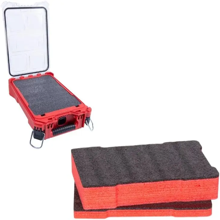 Insert en mousse antichoc pour boîte à outils, adapté aux étuis Milwaukee Packout, organisateur en mousse pour le rangement des outils fragiles