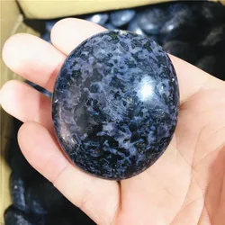 1000g High Quality Natural Crystal Indigo Gabbro Palm Gemstones Healing Polished Mineral Energy Home Decorations Gift