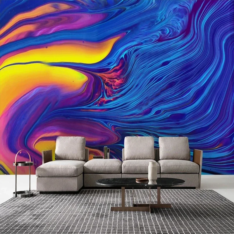 

Custom Any Size Mural Modern Simple Abstract Color Lines Wall Cloth Living Room TV Sofa Background Wallpaper Home Decor Fresco